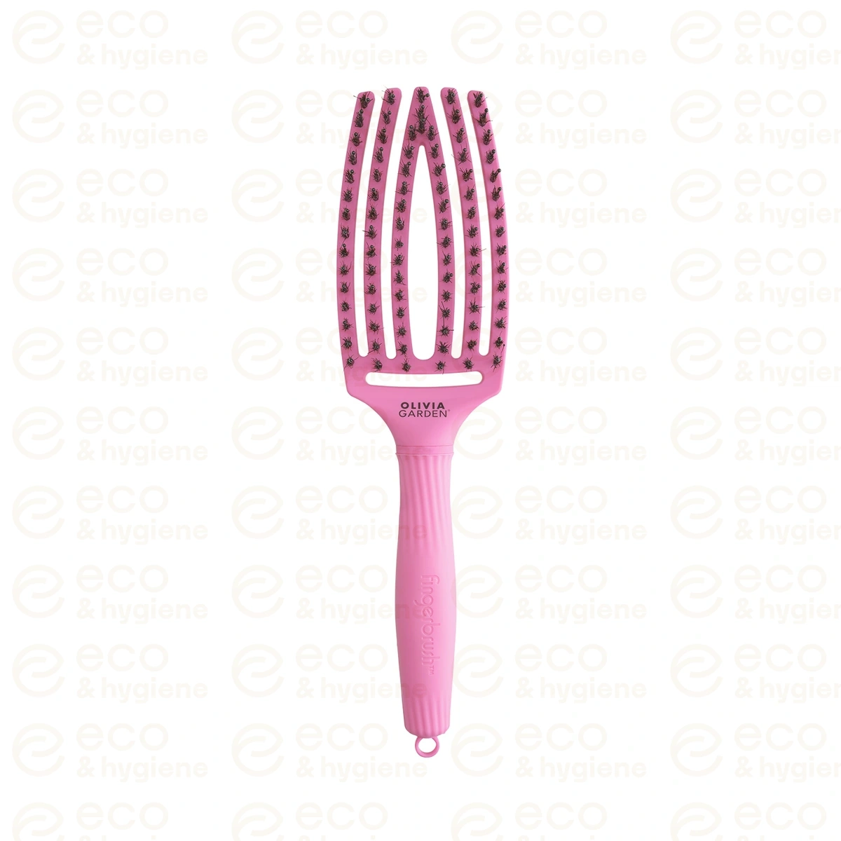 Szczotka do rozczesywania Olivia Garden AMAZONKI "Róż po zdrowie" Fingerbrush Boar&Nylon 2024 Bubble Pink