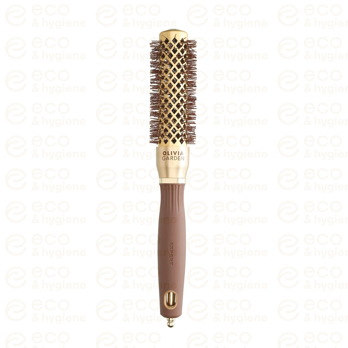 Szczotka do modelowania Olivia Garden EXPERT BLOWOUT SHINE Wavy Bristles Gold&Brown 25