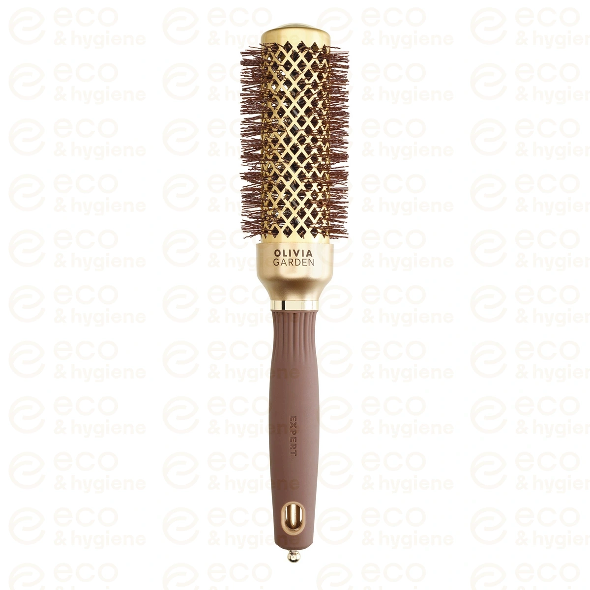 Szczotka do modelowania Olivia Garden EXPERT BLOWOUT SHINE Wavy Bristles Gold&Brown 35