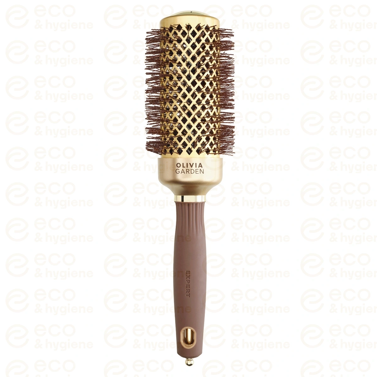 Szczotka do modelowania Olivia Garden EXPERT BLOWOUT SHINE Wavy Bristles Gold&Brown 45