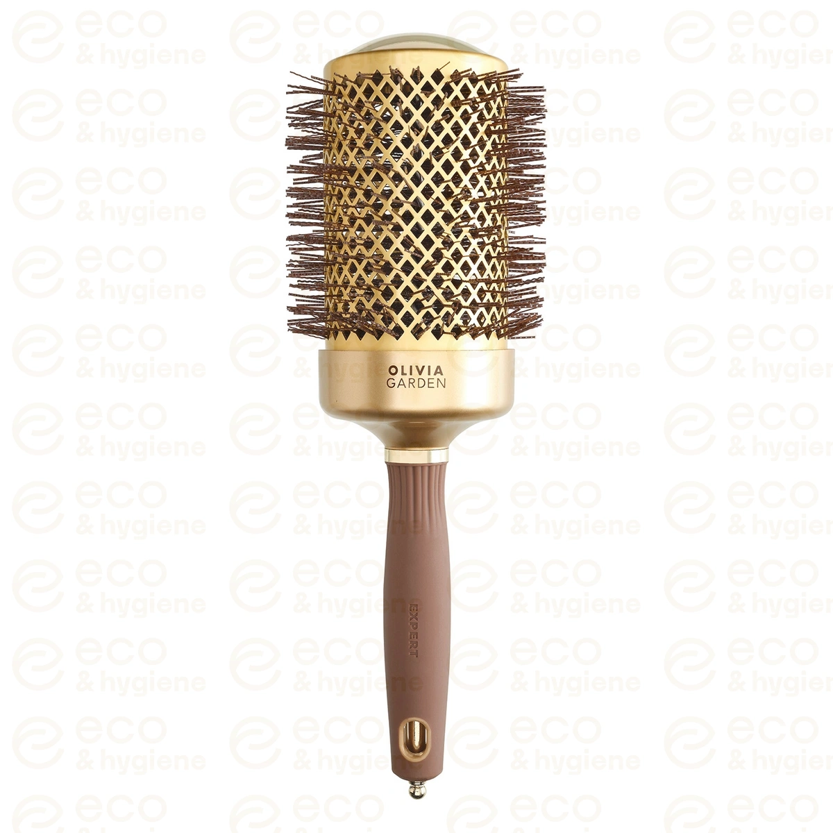 Szczotka do modelowania Olivia Garden EXPERT BLOWOUT SHINE Wavy Bristles Gold&Brown 65