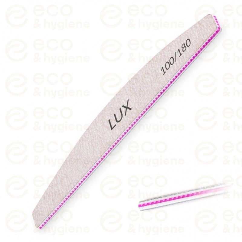 Pilnik do paznokci LUX zebra łódka 100/180 – 50 szt.