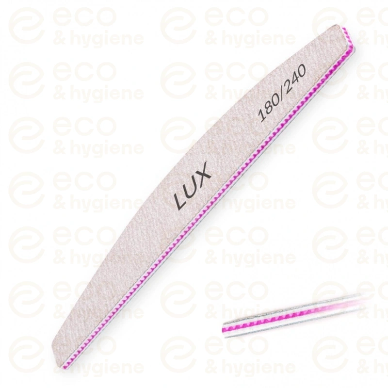 Pilnik do paznokci LUX zebra łódka 180/240 – 50 szt.