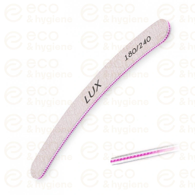 Pilnik do paznokci LUX zebra banan 180/240 – 50 szt.