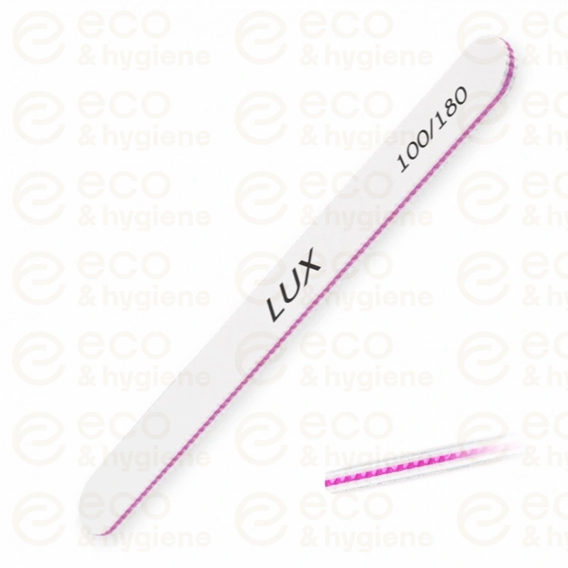 Pilnik do paznokci LUX zebra prosty 100/180 – 50 szt.