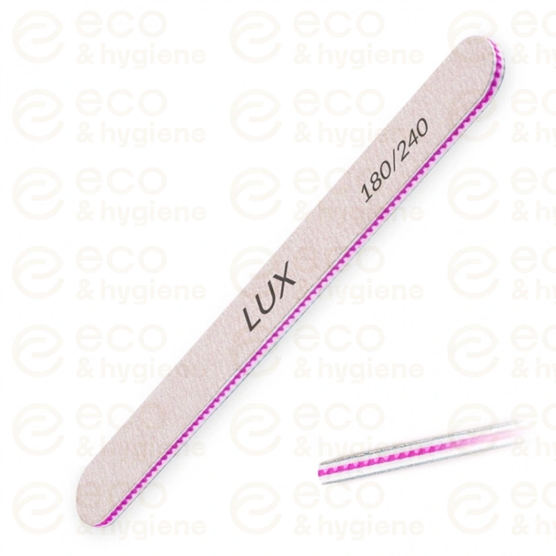 Pilnik do paznokci LUX zebra prosty 180/240 – 50 szt.