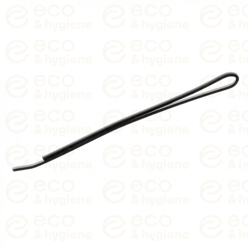 Wsuwka prosta bez kulki 4 cm czarna – 100 szt.