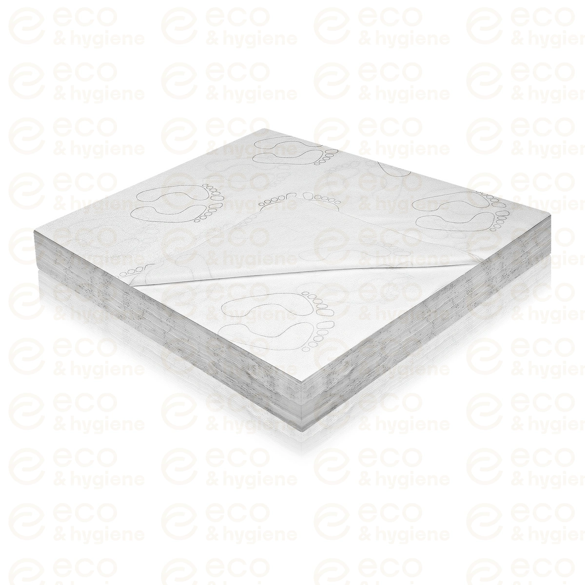 Dywanik mata jednorazowa ze stopami rolka 40x40 – 100 szt.