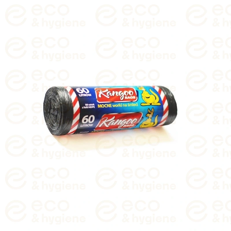 Worek na śmieci czarny 60L – 50 szt.